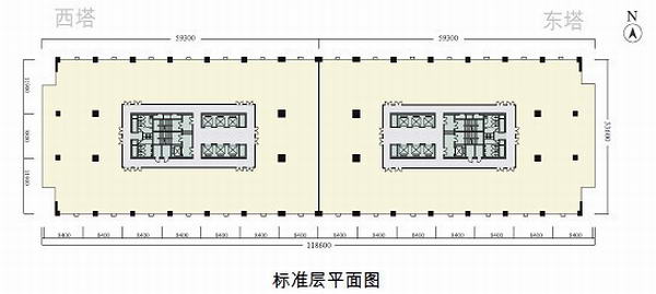 中海地产大厦户型图