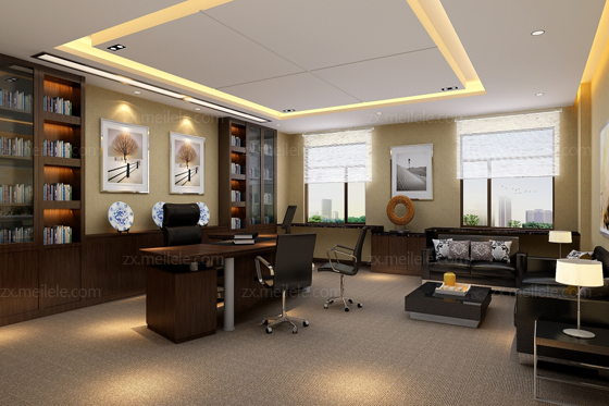 2018老板办公室布置效果图大全 - 京楼网