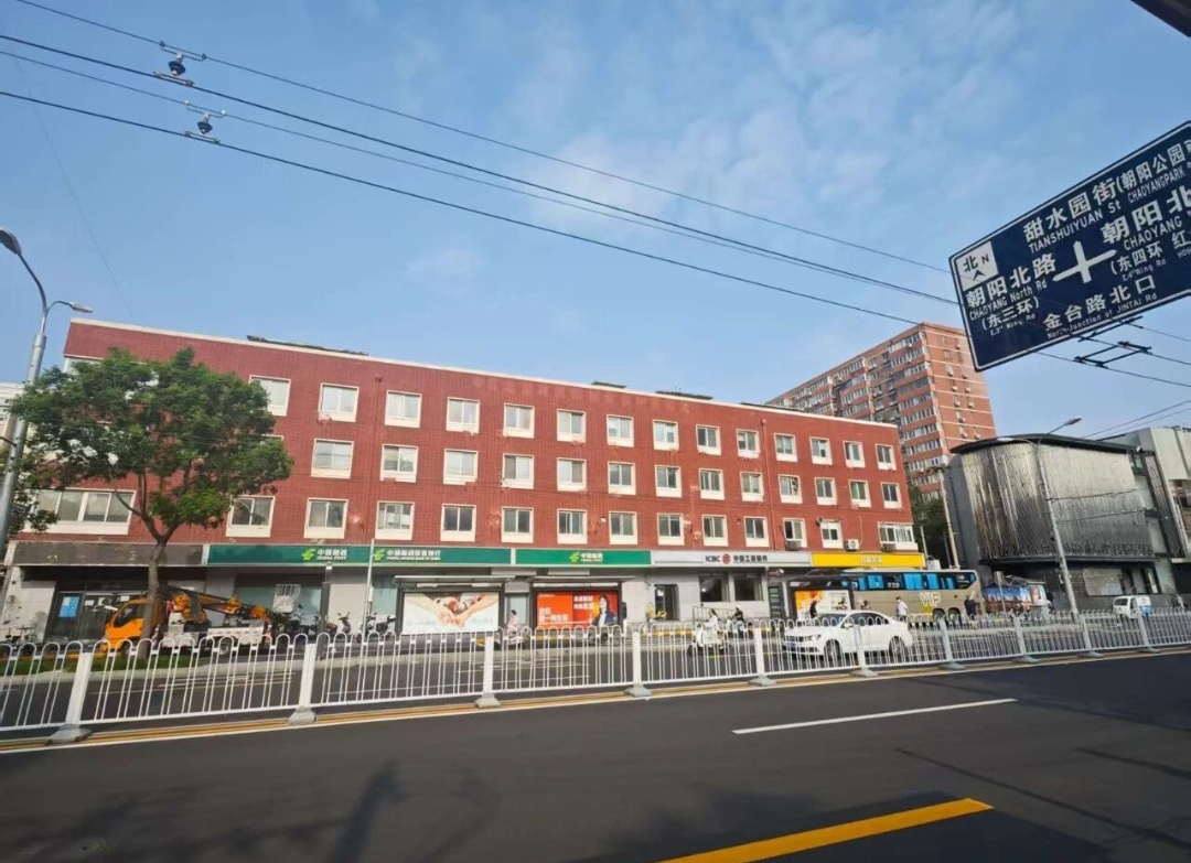 国贸附近金台路独栋整体出售:可独立冠名,55米展面,燃气入户