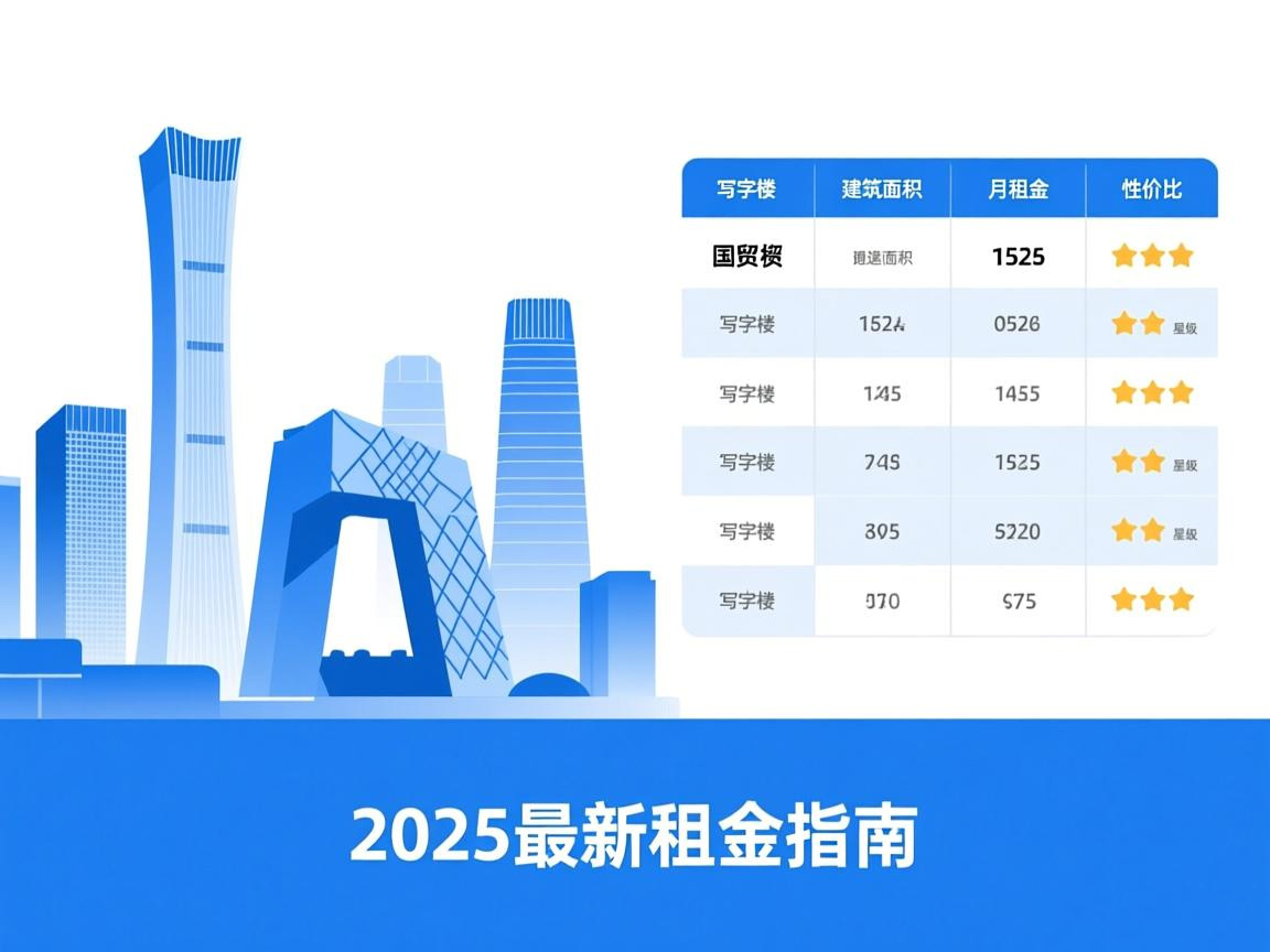 国贸附近写字楼出租价格一览:2025年最新租金指南与性价比之王