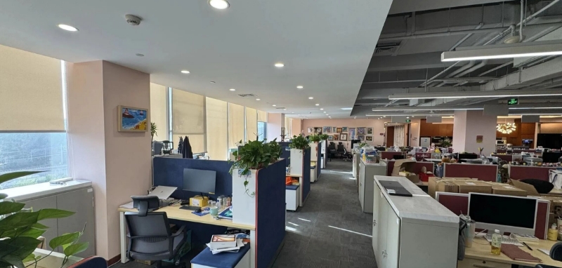 君子科技大厦:酒仙桥1700㎡整层豪华精装办公室,可拎包可定制装修!