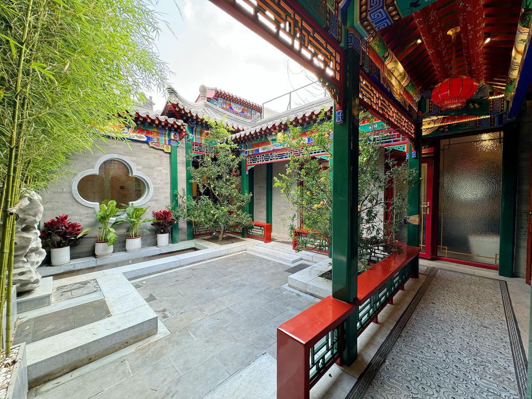 金融街临街四合院:新翻建268㎡独院,带燃气+露台+红木精装,驻京办/接待首选