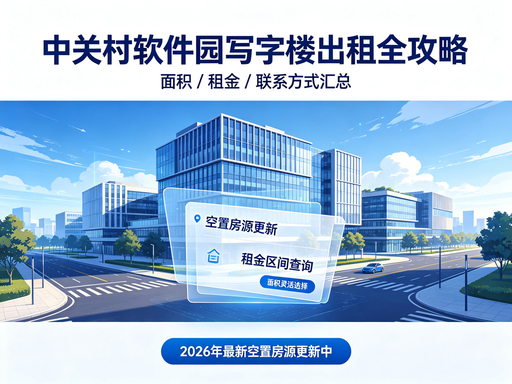 中关村软件园写字楼出租全攻略：面积/租金/联系方式汇总，2026年最新空置房源更新中